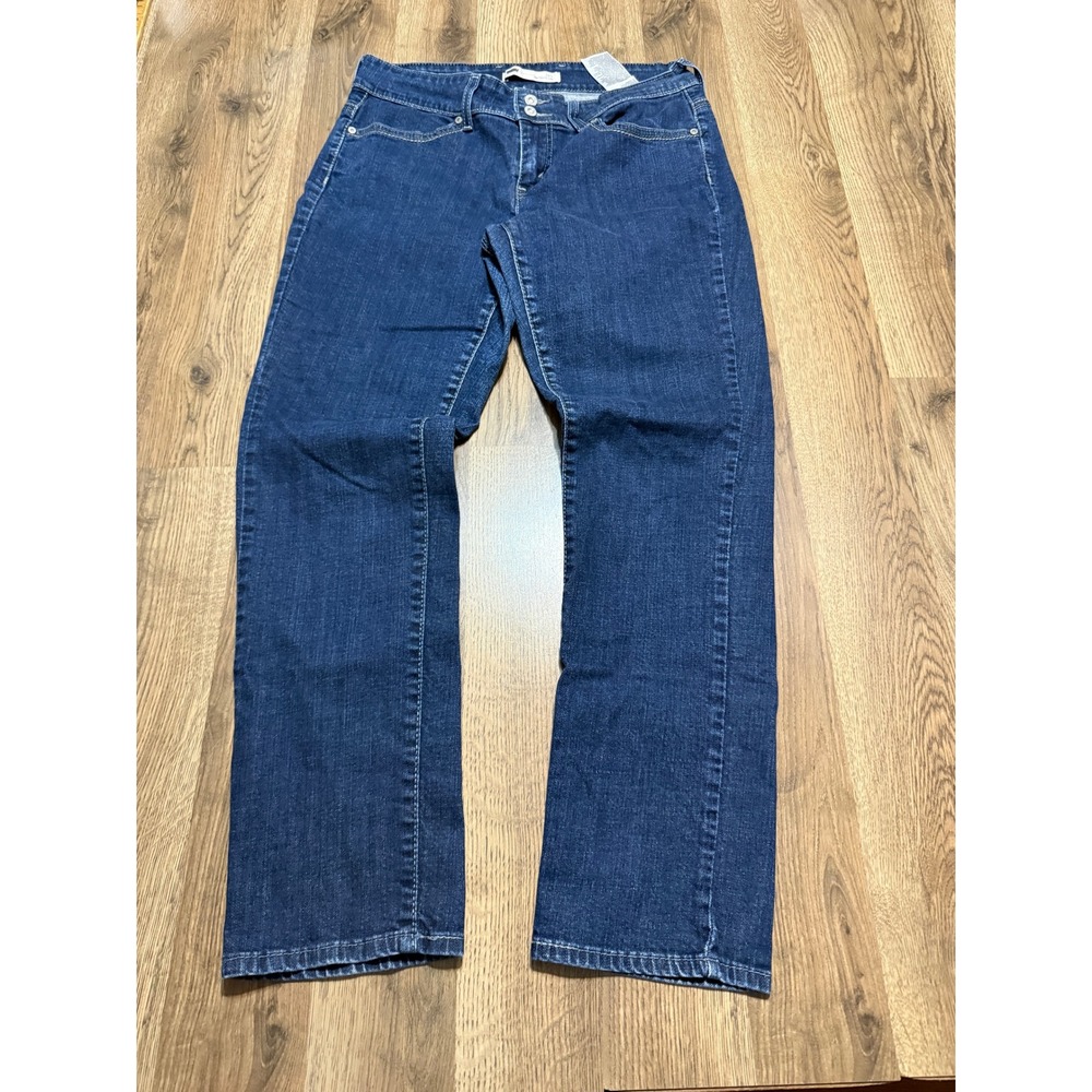 Levi Strauss 529 Jeans Womens 31x32 Blue Jeans Double Button Curvy Skinny Leg
